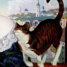 Art with a cat