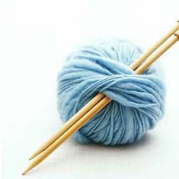 Stricken. Stricknadeln und Haken