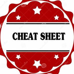 Cheat sheet📝