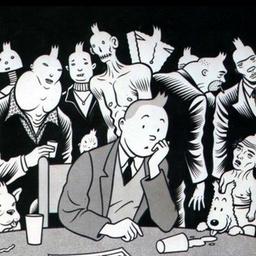 Tintin always ends up in crypts