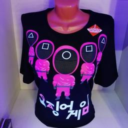 Camisetas brillantes en la oscuridad y luz ultravioleta, niños, mujeres, hombres 18-109