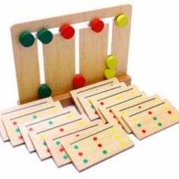 Didactic games made of wood, cardboard and plastic for preschool children!