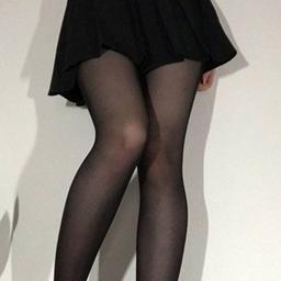 Kawaii legs of chicks in stockings